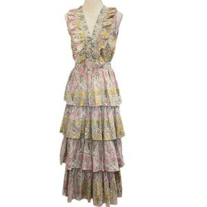 Anna Cate Charlotte Maxi Dress- Sunrise Print - Size XS